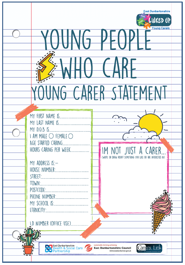 young carer personal statement