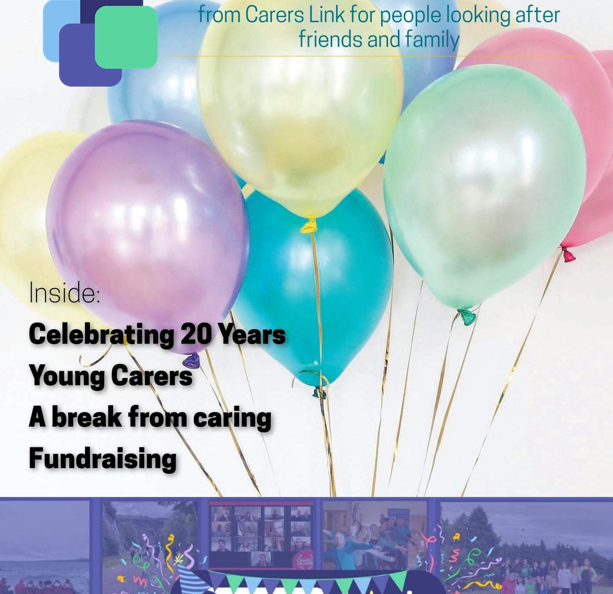 Front cover of The Lowdown featuring balloons