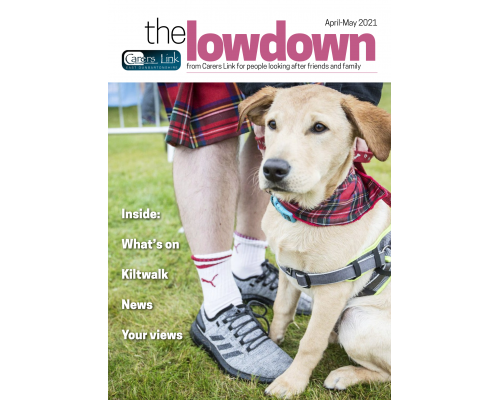 Front cover of the lowdown April 2021