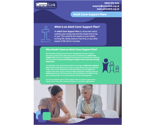 Adult Carer Support Plans