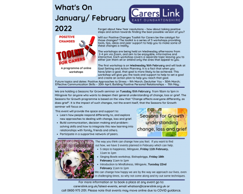 Front cover of newsletter